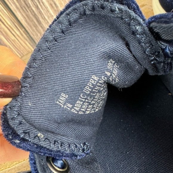 Steve Madden Jane Slip On Blue Velvet Shoes- Size 7 - Picture 7 of 7